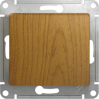 1-клавишный переключатель SCHNEIDER ELECTRIC GLOSSA, сх.6, 10АХ, механизм, ДЕРЕВО ДУБ