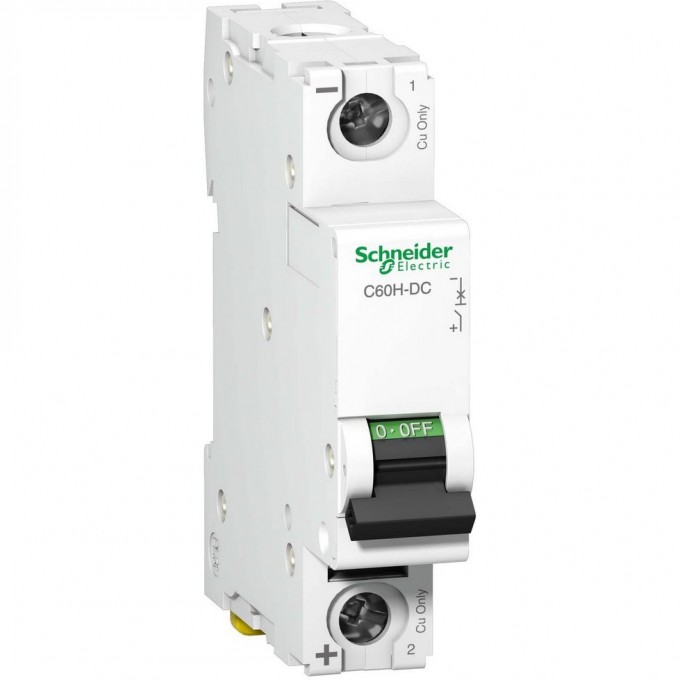 Автоматический выключатель SCHNEIDER ELECTRIC ACTI 9 C60H-DC 1П 10А C 250В DC A9N61508