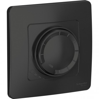 Светорегулятор (диммер) SCHNEIDER ELECTRIC BLANCA поворотно-нажимной универсальный, 400ВТ, антрацит