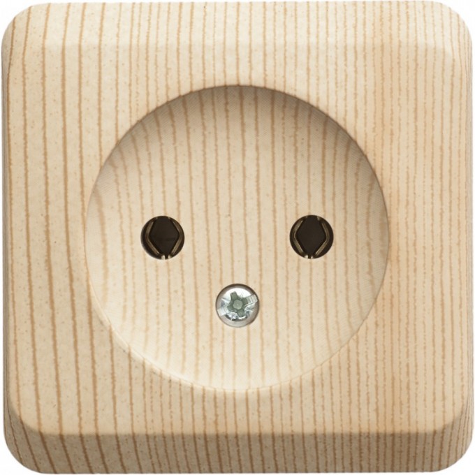 Розетка SCHNEIDER ELECTRIC ЭТЮД без заземления без шторок 16А 250B, сосна, Россия PA16-001D