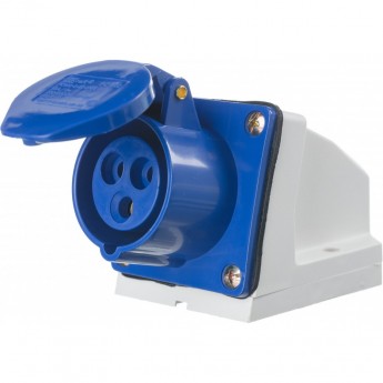 Розетка стационарная SCHNEIDER ELECTRIC DEKRAFT 113 2Р+РЕ 16А 220В IP44 РС-102